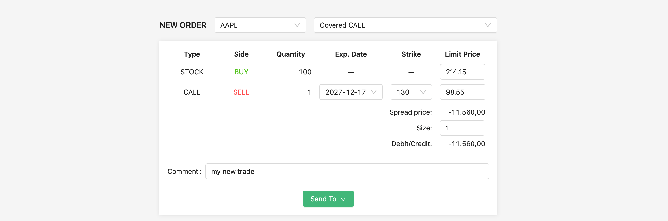 add trade