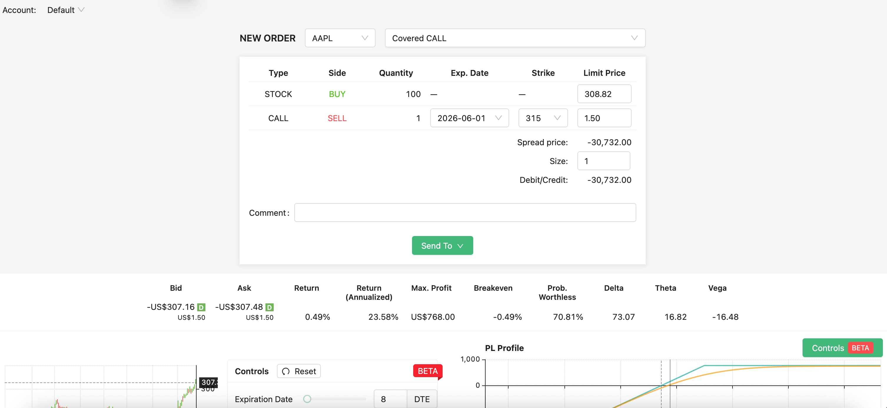 Find a Trade results for the ticker