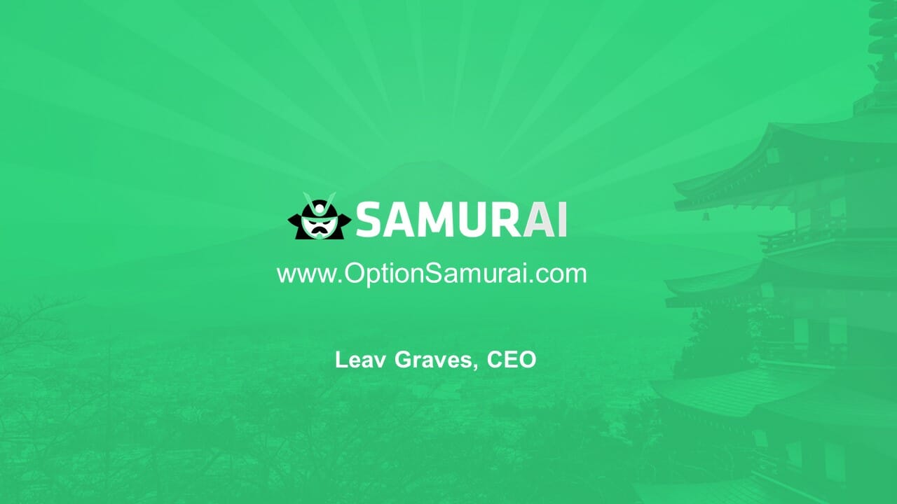 How to use Option Samurai to improve your trading - Webinar recording 📺 ...